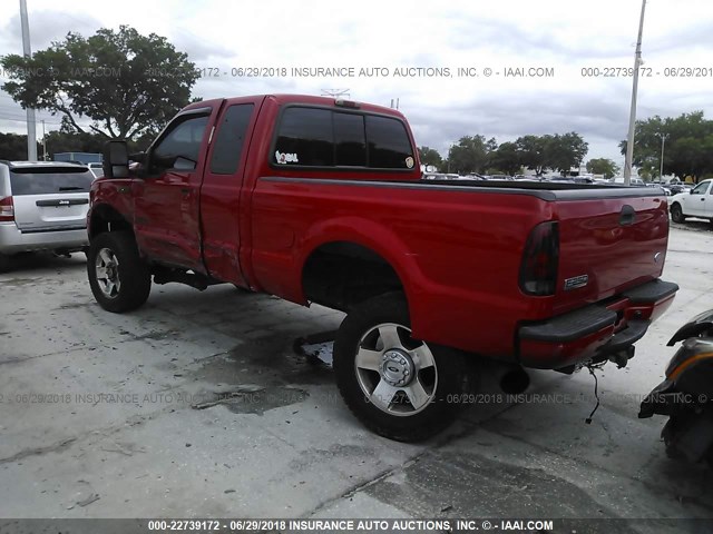 1FTSX21P36EC07456 - 2006 FORD F250 SUPER DUTY RED photo 3