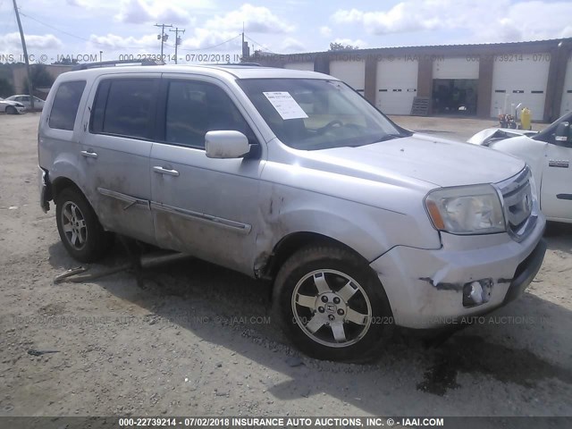 5FNYF48909B003944 - 2009 HONDA PILOT TOURING SILVER photo 1