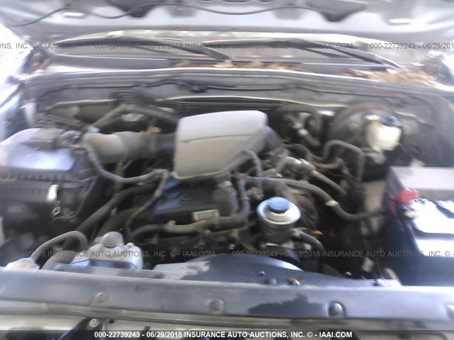 5TFJX4CN0DX033785 - 2013 TOYOTA TACOMA DOUBLE CAB ვერცხლისფერი ფოტო 10