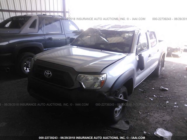 5TFJX4CN0DX033785 - 2013 TOYOTA TACOMA DOUBLE CAB ვერცხლისფერი ფოტო 6