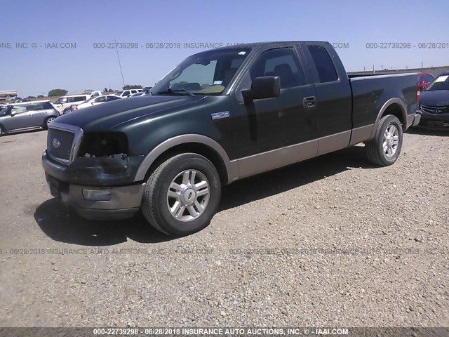 1FTPX12535NA30175 - 2005 FORD F150 BROWN photo 2