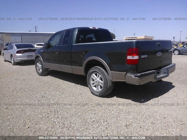 1FTPX12535NA30175 - 2005 FORD F150 BROWN photo 3