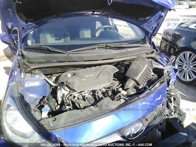 KMHCT5AE0DU076324 - 2013 HYUNDAI ACCENT GLS/GS BLUE photo 10