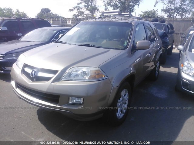 2HNYD18944H513828 - 2004 ACURA MDX TOURING ოქროსფერი ფოტო 2
