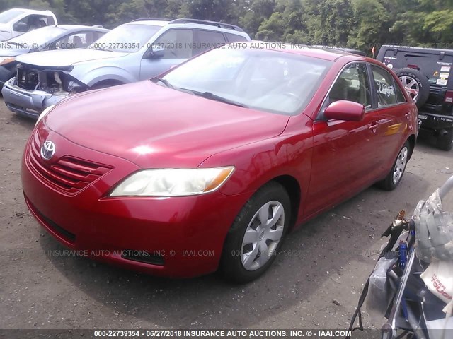 JTNBE46K773036024 - 2007 TOYOTA CAMRY NEW GENERAT CE/LE/XLE/SE RED photo 2