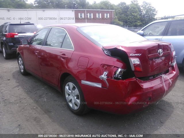JTNBE46K773036024 - 2007 TOYOTA CAMRY NEW GENERAT CE/LE/XLE/SE RED photo 3