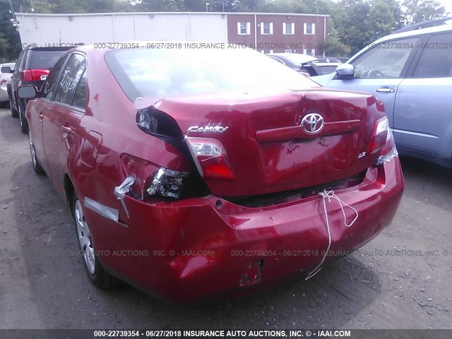 JTNBE46K773036024 - 2007 TOYOTA CAMRY NEW GENERAT CE/LE/XLE/SE RED photo 6