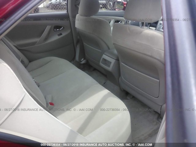 JTNBE46K773036024 - 2007 TOYOTA CAMRY NEW GENERAT CE/LE/XLE/SE RED photo 8