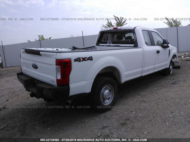 1FT8X3B66HED20181 - 2017 FORD F350 SUPER DUTY WHITE photo 4