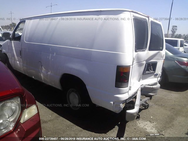 1FTEE14N4PHA00789 - 1993 FORD ECONOLINE E150 VAN WHITE photo 3