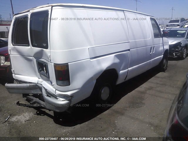 1FTEE14N4PHA00789 - 1993 FORD ECONOLINE E150 VAN WHITE photo 4