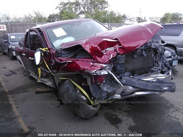 1D7RV1CT2BS633293 - 2011 DODGE RAM 1500 MAROON photo 1