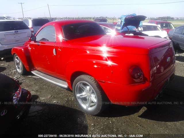 1GCES14H65B114974 - 2005 CHEVROLET SSR 红色 照片 3