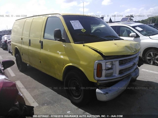 1GCHG35R1X1147486 - 1999 CHEVROLET EXPRESS G3500  YELLOW photo 1