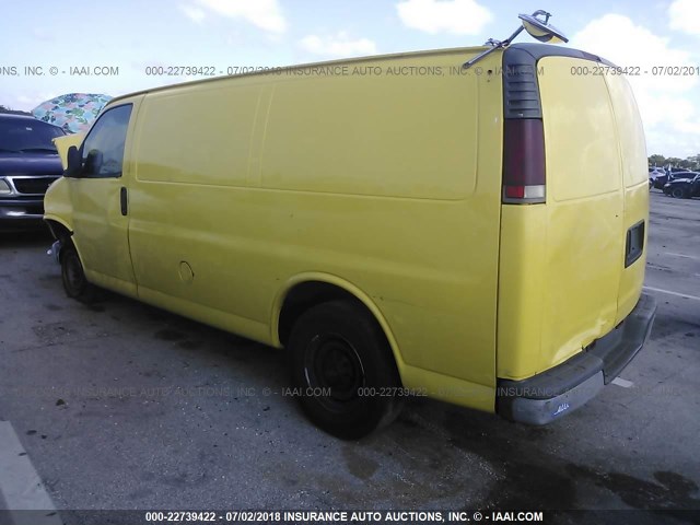 1GCHG35R1X1147486 - 1999 CHEVROLET EXPRESS G3500  YELLOW photo 3