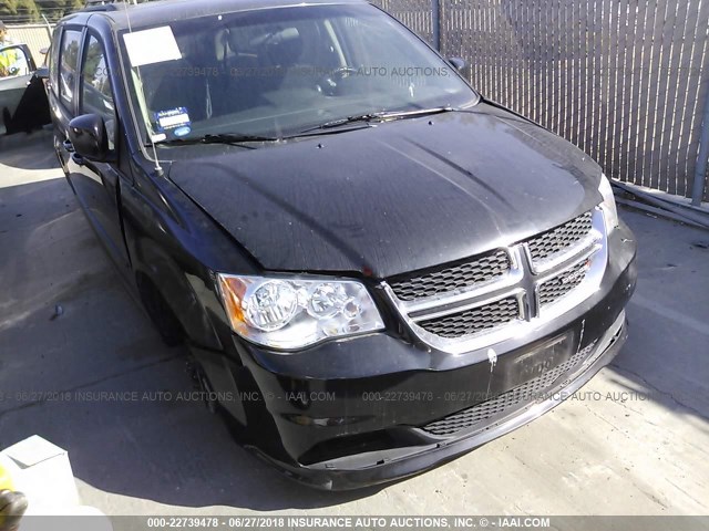 2C4RDGCG3DR655102 - 2013 DODGE GRAND CARAVAN SXT BLACK photo 1