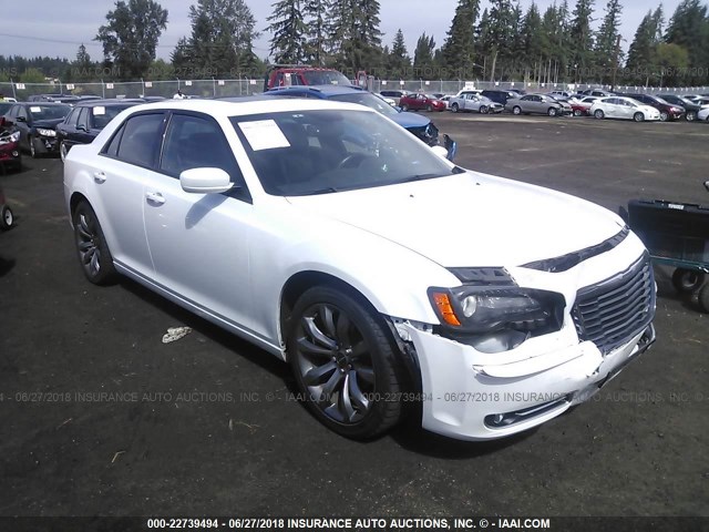 2C3CCABG2EH372726 - 2014 CHRYSLER 300 S WHITE photo 1