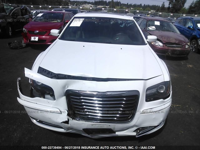 2C3CCABG2EH372726 - 2014 CHRYSLER 300 S WHITE photo 6