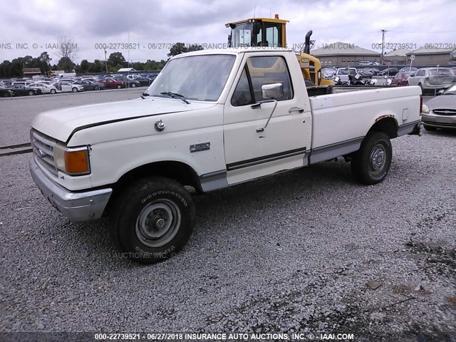 2FTEF26N3LCB39166 - 1990 FORD F250 WHITE photo 2