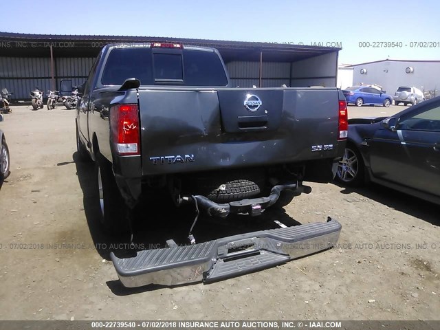 1N6AA06A04N587789 - 2004 NISSAN TITAN XE/SE/LE GRAY photo 6