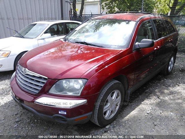 2C8GF68475R457732 - 2005 CHRYSLER PACIFICA TOURING RED photo 2