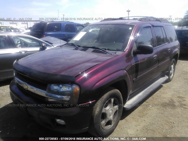 1GNET16S166135528 - 2006 CHEVROLET TRAILBLAZER EXT LS/EXT LT MAROON photo 2