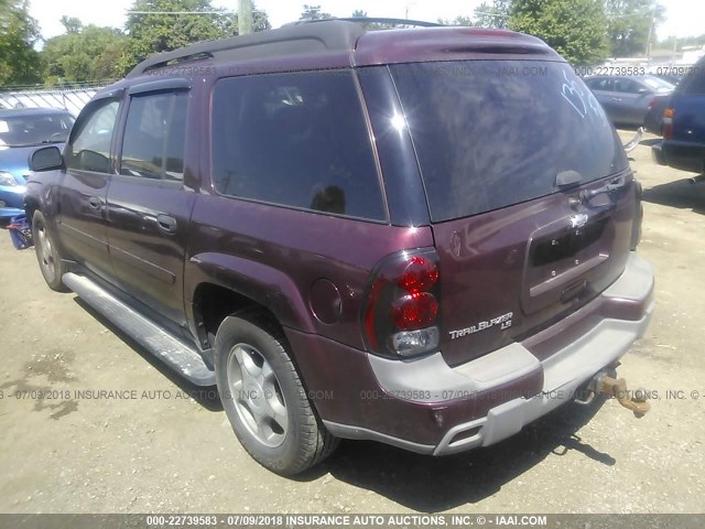 1GNET16S166135528 - 2006 CHEVROLET TRAILBLAZER EXT LS/EXT LT MAROON photo 3