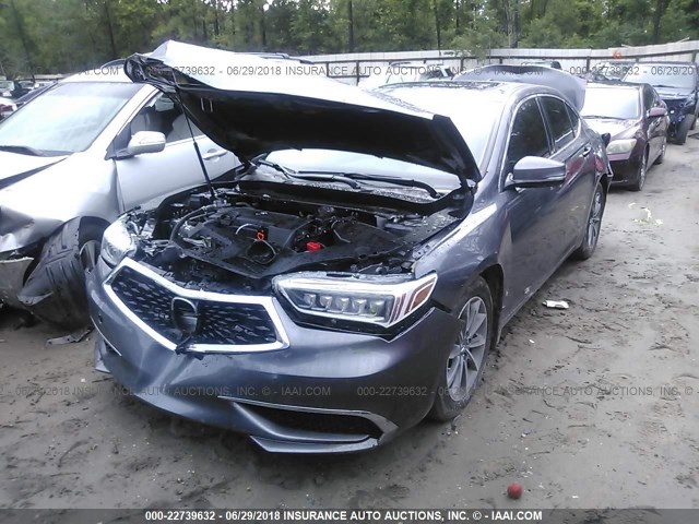 19UUB1F38JA005365 - 2018 ACURA TLX GRAY photo 2