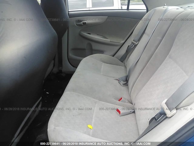 JTDBL40E89J054995 - 2009 TOYOTA COROLLA LE/XLE BLUE photo 8