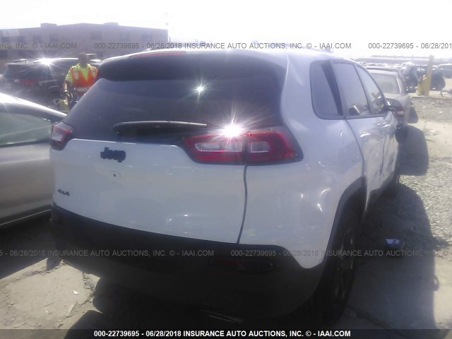 1C4PJMCX6JD562698 - 2018 JEEP CHEROKEE LATITUDE WHITE photo 4