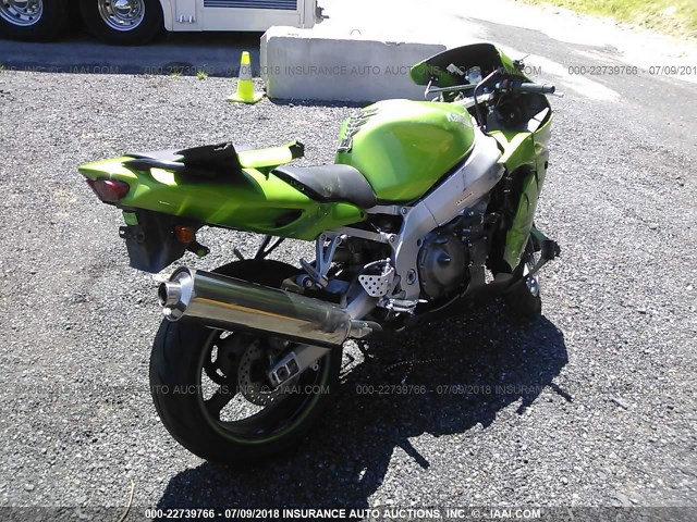 JKAZX2E171A022521 - 2001 KAWASAKI ZX900 E GREEN photo 4