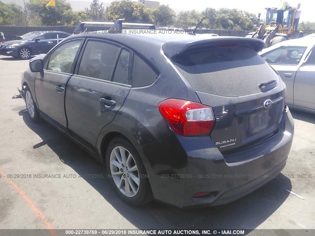 JF1GPAC67D2900748 - 2013 SUBARU IMPREZA PREMIUM GRAY photo 3