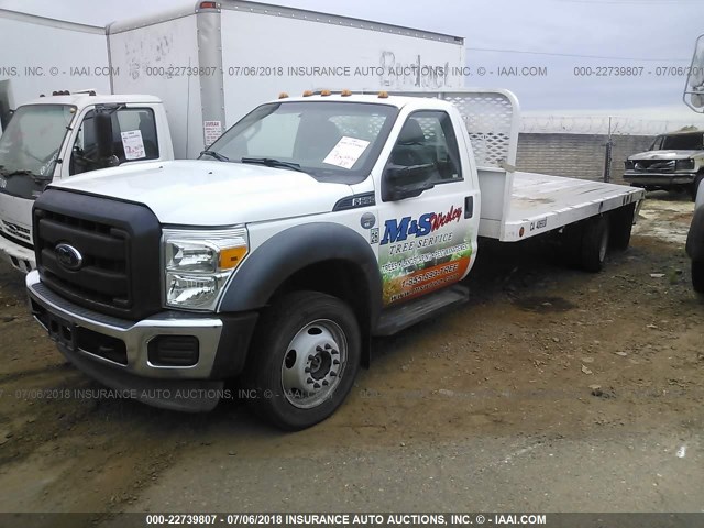 1FDUF5HT2EEA36385 - 2014 FORD F550 SUPER DUTY WHITE photo 2