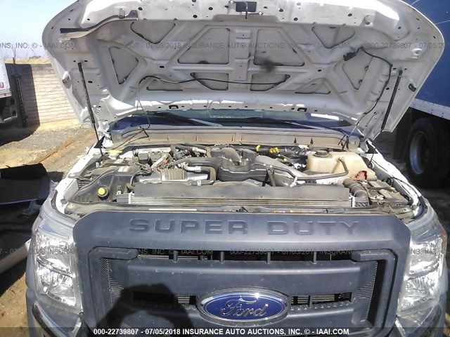 1FDUF5HT2EEA36385 - 2014 FORD F550 SUPER DUTY WHITE photo 9