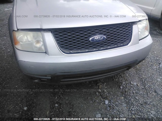 1FMDK02107GA19145 - 2007 FORD FREESTYLE SEL SILVER photo 6