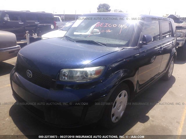 JTLKE50E981036377 - 2008 TOYOTA SCION XB Dunkelblau Foto 2