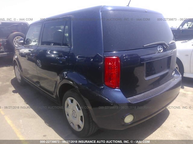 JTLKE50E981036377 - 2008 TOYOTA SCION XB Dunkelblau Foto 3