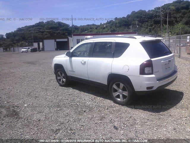 1C4NJDEB3GD663683 - 2016 JEEP COMPASS LATITUDE 白色 照片 3