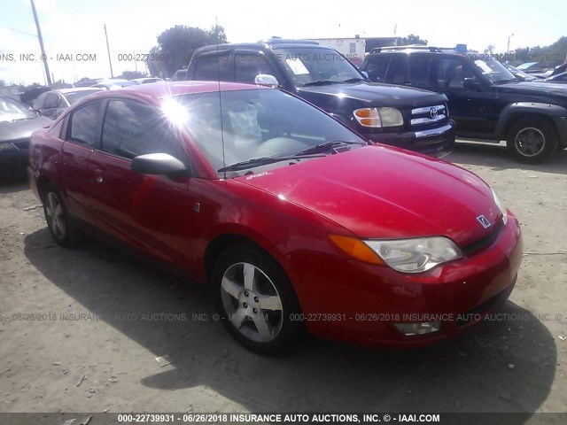 1G8AV18B26Z173468 - 2006 SATURN ION LEVEL 3 RED photo 1
