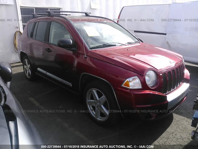 1J8FF57WX7D108279 - 2007 JEEP COMPASS LIMITED RED photo 1