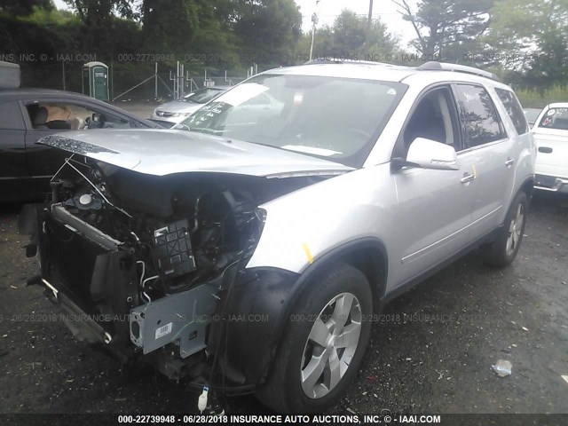 1GKKRRED7CJ210709 - 2012 GMC ACADIA SLT-1 Plata foto 2