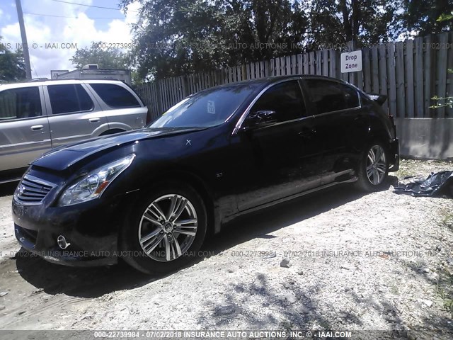 JN1CV6AP2FM501327 - 2015 INFINITI Q40 BLACK photo 2