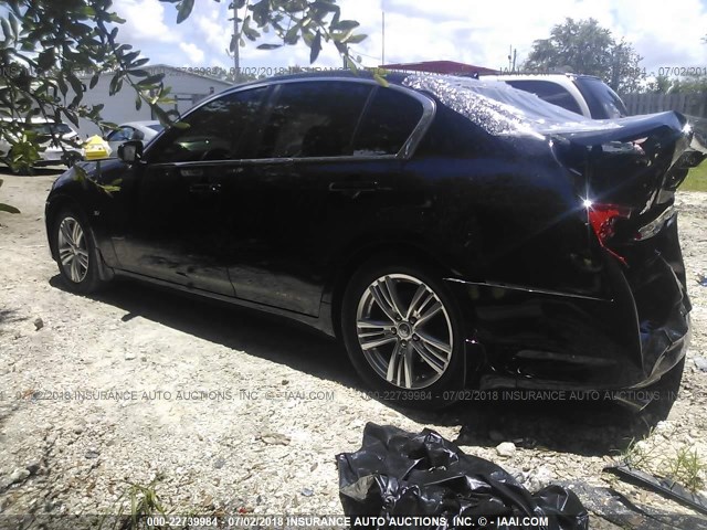 JN1CV6AP2FM501327 - 2015 INFINITI Q40 BLACK photo 3