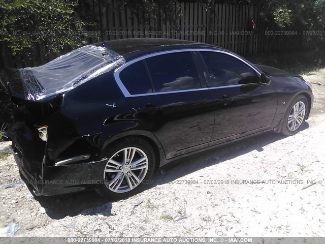 JN1CV6AP2FM501327 - 2015 INFINITI Q40 BLACK photo 4