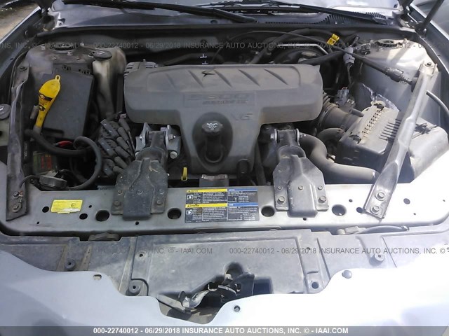 2G2WP552081155892 - 2008 PONTIAC GRAND PRIX SILVER photo 10