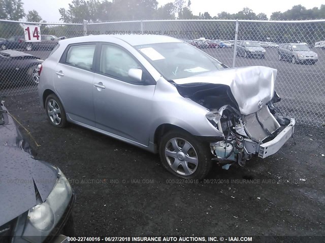 2T1KU40E39C166466 - 2009 TOYOTA COROLLA MATRIX  SILVER photo 1