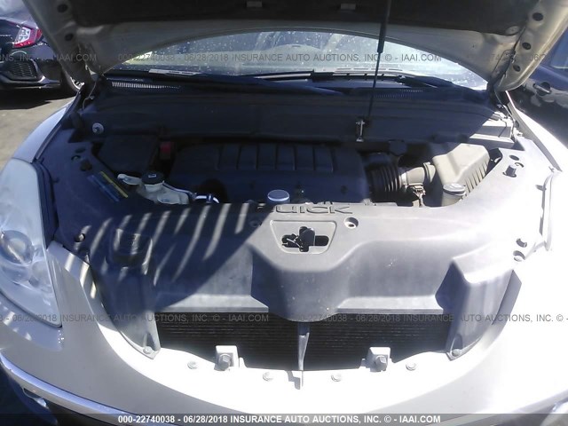 5GALRBED6AJ143557 - 2010 BUICK ENCLAVE CXL Şampan foto 10