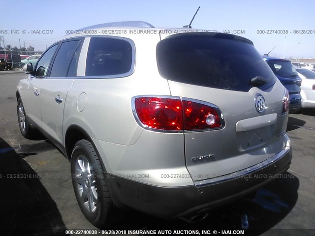 5GALRBED6AJ143557 - 2010 BUICK ENCLAVE CXL Champagne photo 3