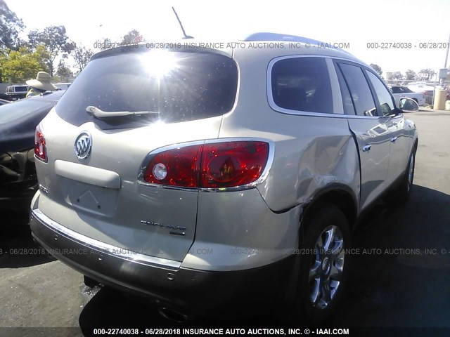 5GALRBED6AJ143557 - 2010 BUICK ENCLAVE CXL Şampan foto 4