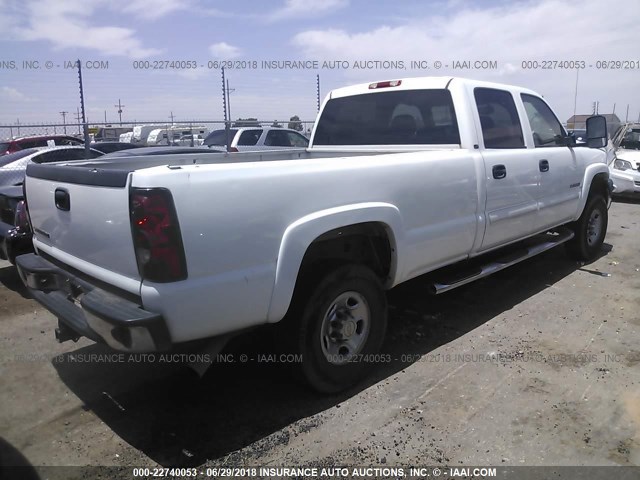 1GCHC23U77F153485 - 2007 CHEVROLET SILVERADO C2500 HEAVY DUTY WHITE photo 4